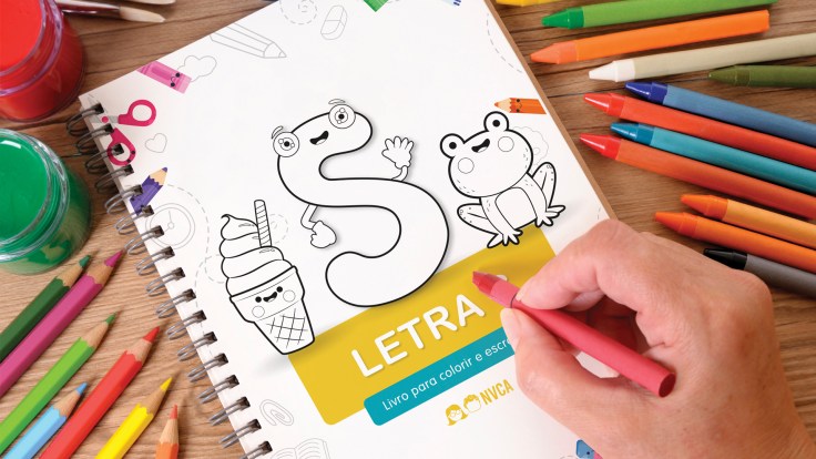 LETRA S - Livro para colorir e escrever