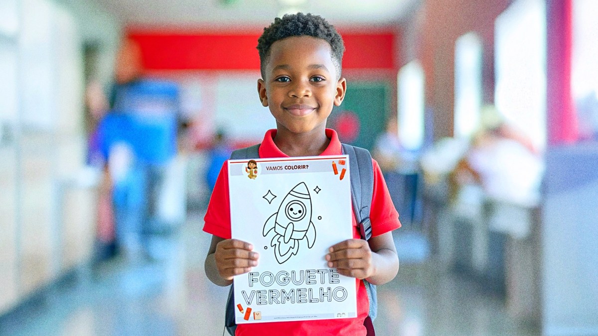 🖍️✨ Apostila de Colorir – Cor&nbsp;Vermelha