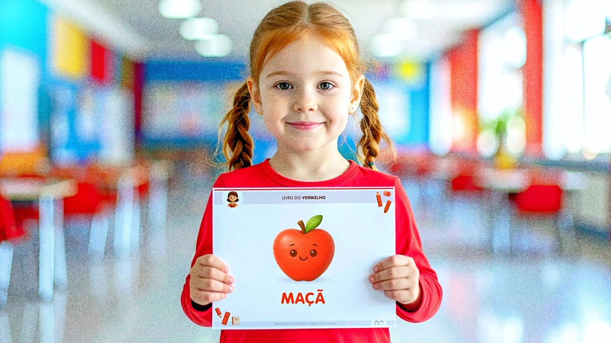 📕 Livro de Ícones Vermelhos – Nome e imagem lado a&nbsp;lado