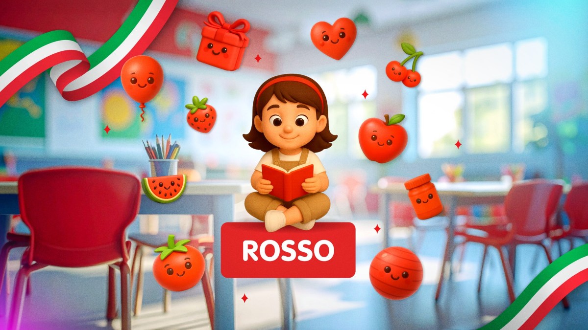 🇮🇹❤️ Vamos aprender em italiano? Materiais do “Rosso”!