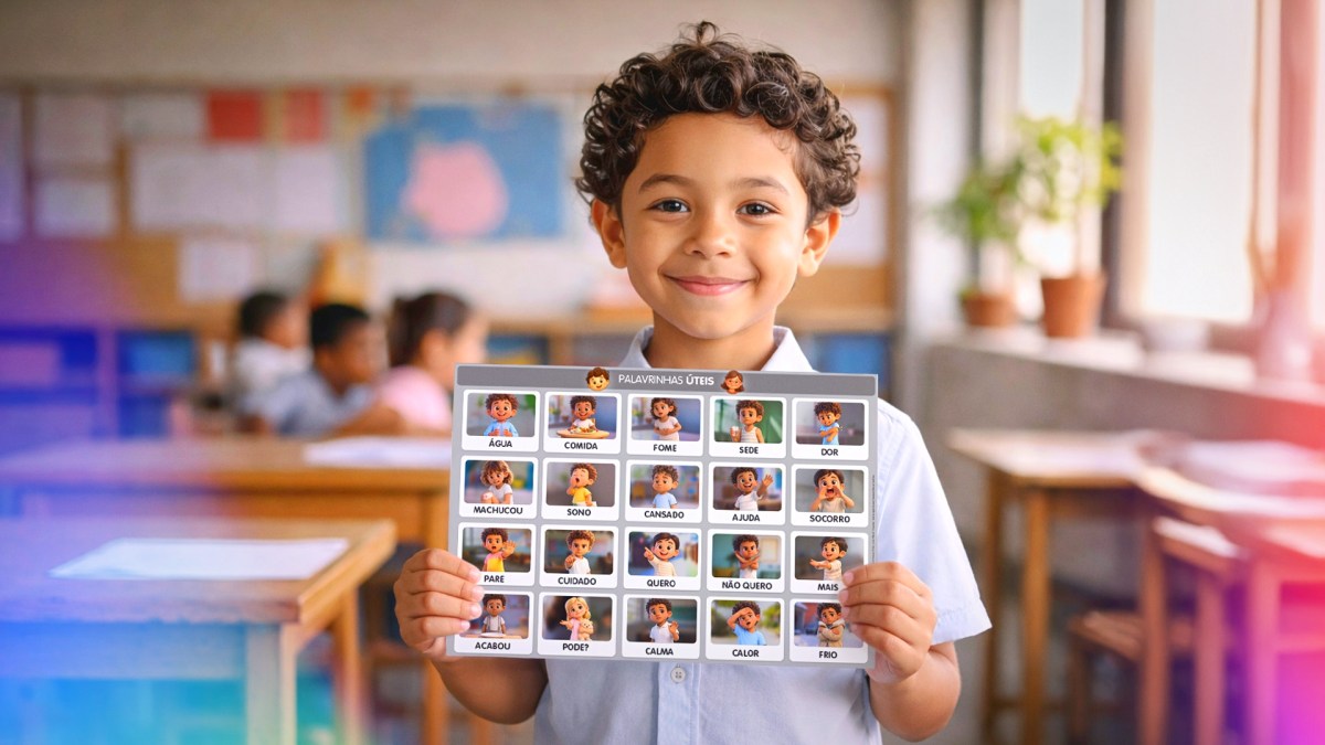 Cartela de CAA com Ilustrações 🎨💬 » Palavrinhas&nbsp;úteis