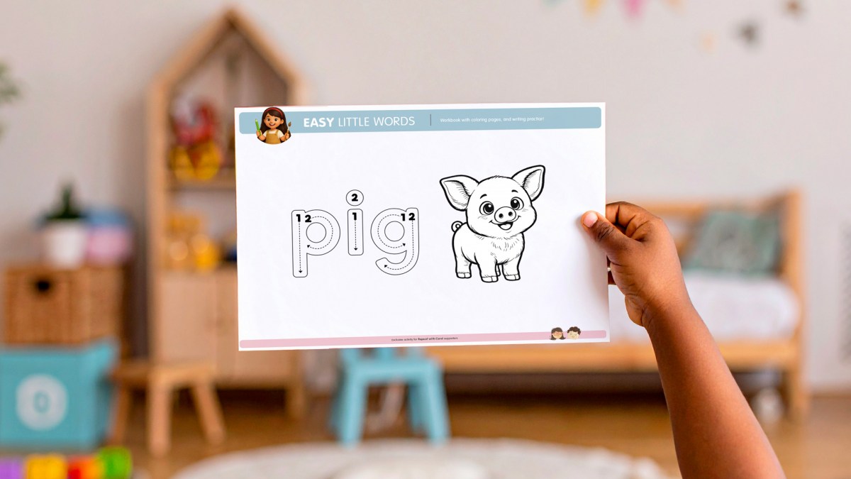 Colorir, Traçar e Aprender 💛 Palavrinhas em&nbsp;Inglês!
